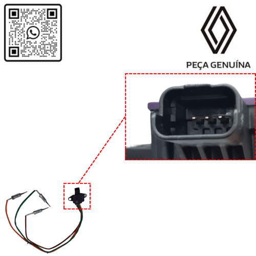 RN 82861R 226582861R SENSOR DE TEMP. DO ESCAP. MASTER 2.3 16V M9T 22... 3